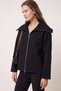 Zippered Cashmere Coat 202725 - Black - 2