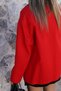 Red Velvet Collar Detailed Jacket - 5