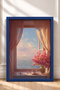 Sea and Sailboats View from the Window Framed Painting Italy Poster Wall Decor Itn110 - 3
