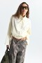 Tie-Up Poplin Shirt - 4