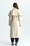 Long Trench Coat with Cape - 7