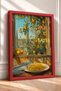 Pasta E Basta Lemon in Window Spaghetti Framed Painting Italy Poster Wall Decor Itp024 - 2