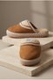 Women'S, Suede Textured, Fur Lined, Embroidery Detailed, Plush Detailed, Soft Sole House Slippers - 4