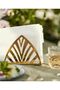 Napkin holder, brass-colour