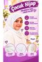 Pleated Children's Hijab_Practical Headscarf Scarf_Hijab for Kids Prayer Cap Shawl Hijab - 2