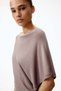 Batwing-sleeved fine-knit top - 3
