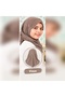 Pleated Children's Hijab_Practical Headscarf Scarf_Hijab for Kids Prayer Cap Shawl Hijab