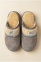 Women'S, Suede Textured, Fur Lined, Embroidery Detailed, Plush Detailed, Soft Sole House Slippers - 7