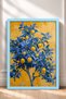 Blue Leafy Lemon Tree Framed Painting Italy Poster Living Room Kitchen Wall Decor Itp044 - 3
