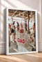 Ciao Written Knitted Bag and Beach Bar Framed Painting Italy Poster Living Room Kitchen Wall Decor Itp019 - 2