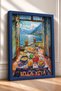 Bella Vita Written Lake View Table Framed Painting Italy Poster Wall Decor Itp016 - 2