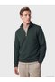 Ozmarka New Season Green Half Zipper Stand Collar Men's Sweatshirt - 2