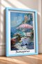 Buongiorno Written Umbrellaed Sea Terrace Framed Painting Italy Poster Wall Decor Itp027 - 2