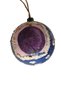 Blue painted Santa globe - 7
