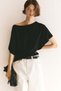Batwing-sleeved fine-knit top - 2