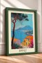 Naples Bay with Pine Tree and Vesuvius Framed Painting Italy Poster Living Room Kitchen Wall Decor Itp047 - 2