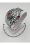 Men's Steel Wristwatch with Bracelet Gift Box Silver Color White Dial Chronograph Design Watch Set Frn56 - 2