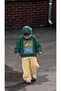 Boy's Green Printed Cotton 3-Yarn Fabric Undergarment Set