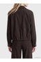 Ozmarka New Season Brown Shirt Collar Women's Jacket - 4