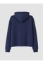 Peak New Season Navy Blue Hooded Embroidered Men's Knit Cardigan - 7