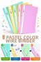 Ring Binder Pastel Color A4 5 Pieces Economical Quality Plastic Ring Binder Document Presentation File Colorful Office Bureau School