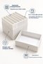 2.5 Inch Hdd Ssd Storage Box with Lid and Compartments Hard Disk Organizer Desktop Disk Organizer White - 2