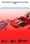 Red Blade Race Car 405 Piece Blocks 2.4Ghz Remote Control - Bluetooth Controlled Via Mobile App Bpa-Free Quality Abs Plastic Technical Building Blocks Toy Set - 3