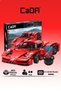 Red Blade Race Car 405 Piece Blocks 2.4Ghz Remote Control - Bluetooth Controlled Via Mobile App Bpa-Free Quality Abs Plastic Technical Building Blocks Toy Set