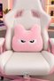 Plush Waist and Back Support Pillow – Black and Pink Color Options, Suitable for Gaming Chair, Office Chair, Home and Car Use, Gift for Loved Ones