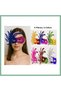 6& # Set of 39 Colorful Prom Masks |   Cardboard & Rubber (Adult-Child Compatible) Bsk2026