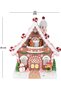 Christmas Decoration Cookie House Illuminated Animated Musical Brown 23X30 Cm. - 6