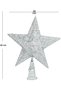 Christmas Ornament Pine Tree Top Ornament Silver 25X30 Cm. - 3