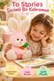 Pink Rabbit Plush Toy 28 cm Cute Soft Toy with Carrot Children's Room Decoration Companion Set - 3