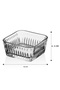 Valetta - Set of 6 Glass Breakfast and Snack Bowls 10 cm Square Glass Serving Bowl Jam Bowl Sauce Bowl Mezelik - 4