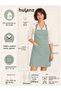 Kitchen Apron Set of 2 Stain-Resistant Water-Repellent Fabric in Min and Mink Colors Plain Double Kitchen Aprons - 3