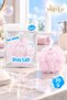 Banlif Ponpon Bath Loofah Pink 30 Gr, Soft Shower Sponge 3-Piece Advantage Set - 3
