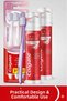 Optic White Radiant Pump 100 ml 2-Pack Toothpaste, Gentle Clean 2+1 Toothbrush + Brush Container