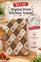 Coffee Corner Digital Printed Tea Towel 35X50 cm Cotton Kitchen Towel - 6