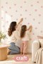 Pink Minimalist Flowers: Set of 49 Modern Wall Stickers MNB-109 - 2