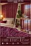 Ip Curtain Special Series Thin Chain Silver Silvery Burgundy Color (Cornice+Rustic) Width 100 cm Length 300 cm - 3