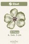 Olive Green Mini Flowers 49 Pieces Modern Wall Sticker Set Mnb-118 - 4