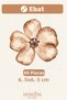 Milky Coffee Mini Flowers 49 Pieces Modern Wall Sticker Set Mnb-128 - 4