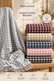 Valeria Cotton Fringed Tv Blanket 180X220Cm 5 Different Colors |   Cotton Blanket |   Powder - 4