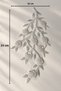Bead and Sequin Embroidered Floral Branch Pattern Applique - 4