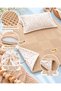 Baby Changing Mat Set with Pillow, Double-Sided Soft Filled Cotton Pique Changing Mat 85X45 cm - 3