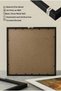 1 Piece Black Wood Framed Minimalist Botanical Concept Square Wooden Painting in Tile and Orange Tones - Home, Business, and Office Decoration Painting - 7