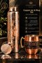 99% Pure Copper Health Healing Flask Set Handcrafted Design Copper Water Bottle Copper Health Canteen Camping Yoga Pitnes Pilates Sports Product