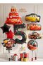 Cars Themed Cars Lightning Mcqueen Concept 5-Year-Old Balloon Set 9 Pieces - Large Size Cars Mater Balloon & Cars Cruz Ramirez Balloon Birthday Set
