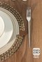 Handmade Wicker Jute Plate, Bohemian Luxury Plate, American Style Plate Diameter 33 Cm. - 4