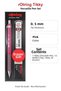 Tikky Versatil Pencil Set Raspberry Pink 0.5 mm with Eraser and Tip Gift - 2